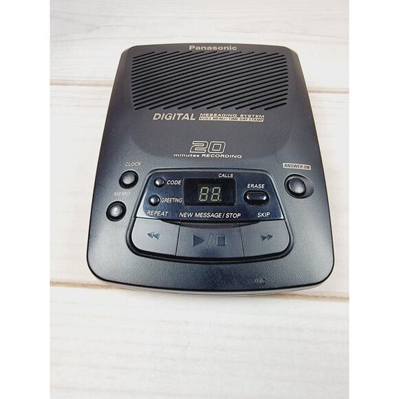 Panasonic KX-TM85-B Black Digital Telephone Answering System With AC Adapter - Picture 3 of 12